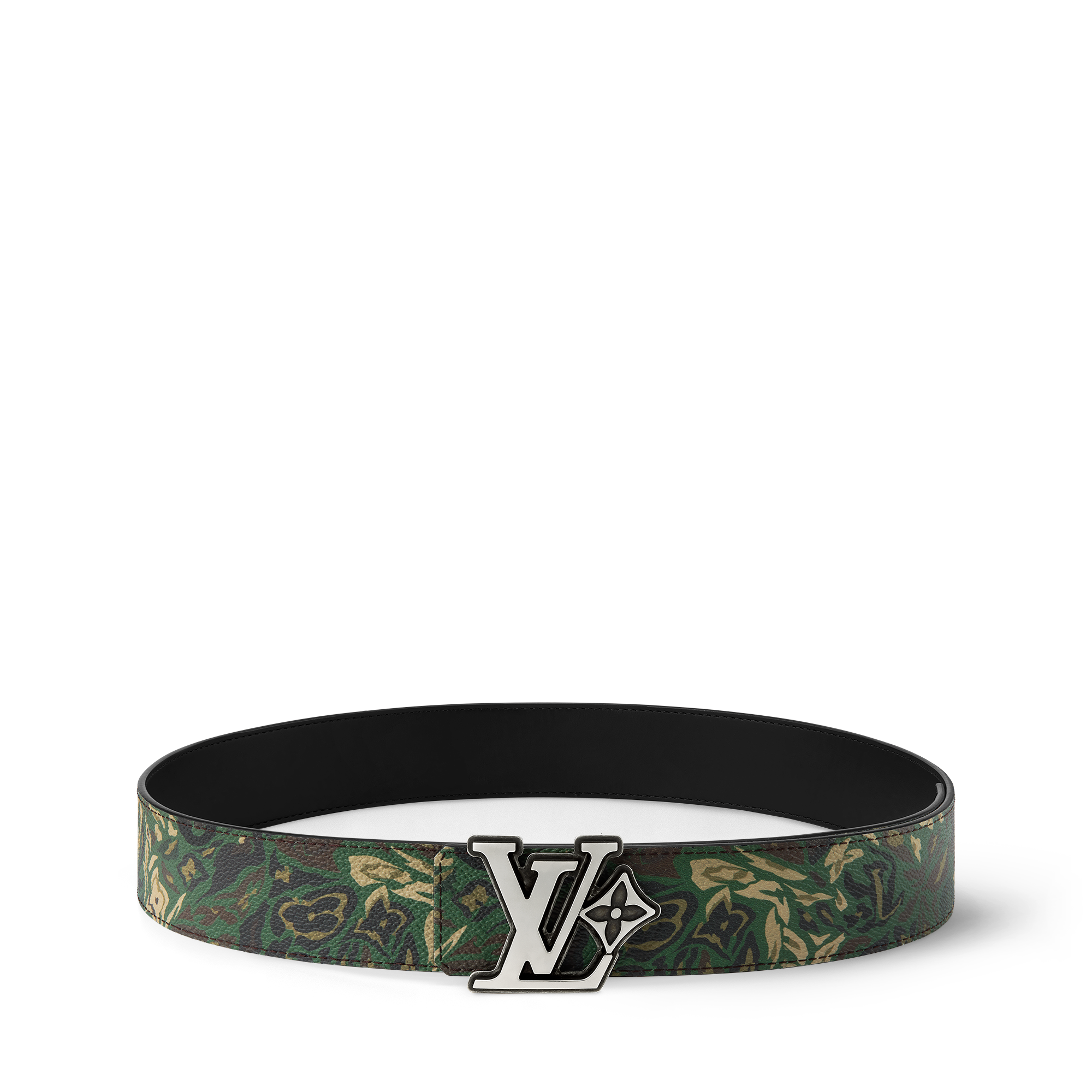 LV Flower Camoflage 40mm Reversible Belt - Accessories M4383S